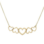 GARGANTILLA ORO 18KL CORAZONES