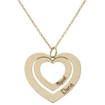GARGANTILLA ORO 18KL CORAZONES NOMBRES