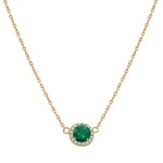 GARGANTILLA ORO 18KL CRISOPAL VERDE - 7MM