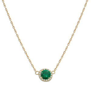 GARGANTILLA ORO 18KL CRISOPAL VERDE - 7MM