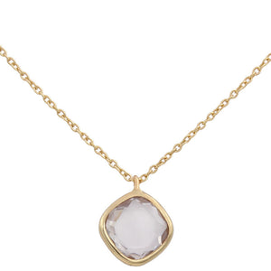 GARGANTILLA ORO 18KL CUADRADO CIRCONITA