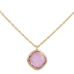 GARGANTILLA ORO 18KL CUADRADO ROSA
