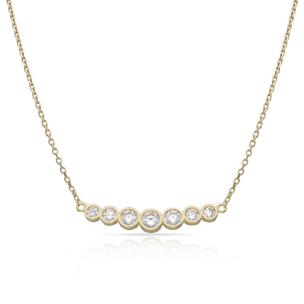 GARGANTILLA ORO 18KL CURVA CIRCONITAS