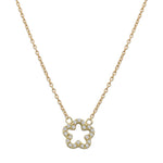 GARGANTILLA ORO 18KL FLOR CIRCONITAS