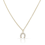 GARGANTILLA ORO 18KL HERRADURA CIRCONITAS