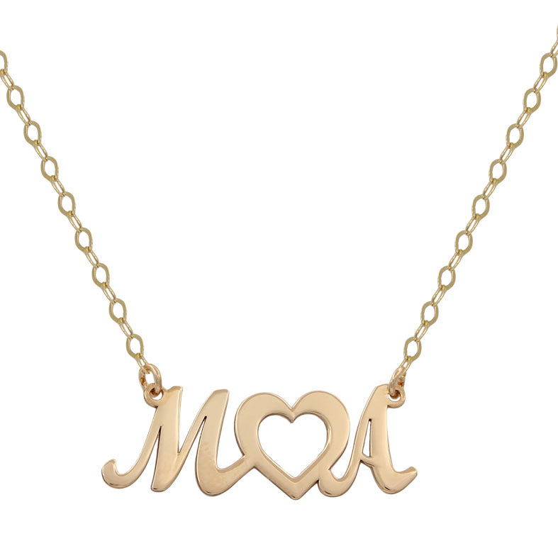 GARGANTILLA ORO 18KL INICIALES + CORAZON