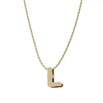 GARGANTILLA ORO 18KL LETRA - Abecedario: L 