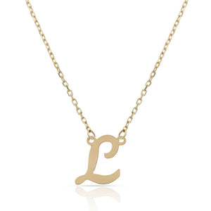 GARGANTILLA ORO 18KL LETRA INGLESA - Abecedario: L 