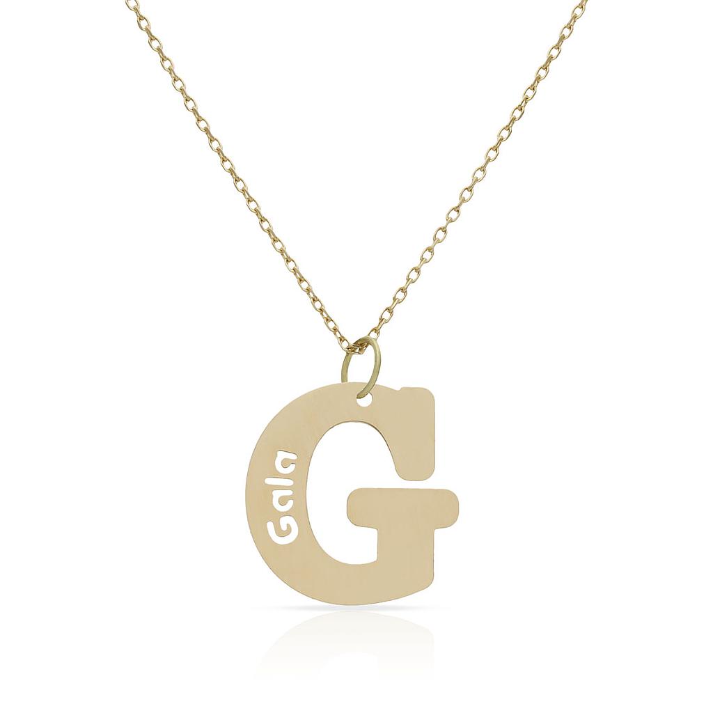 GARGANTILLA ORO 18KL LETRA + NOMBRE - Abecedario: g 