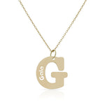 GARGANTILLA ORO 18KL LETRA + NOMBRE - Abecedario: g 