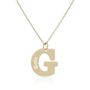 GARGANTILLA ORO 18KL LETRA + NOMBRE - Abecedario: g 