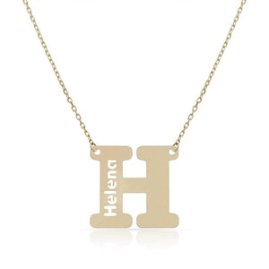 GARGANTILLA ORO 18KL LETRA + NOMBRE - Abecedario: h 