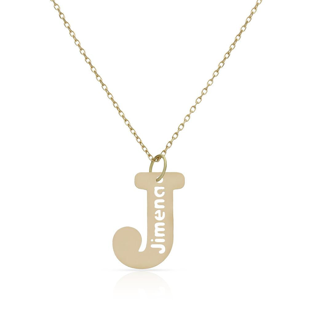 GARGANTILLA ORO 18KL LETRA + NOMBRE - Abecedario: j 