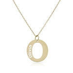 GARGANTILLA ORO 18KL LETRA + NOMBRE - Abecedario: o 