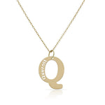 GARGANTILLA ORO 18KL LETRA + NOMBRE - Abecedario: q 