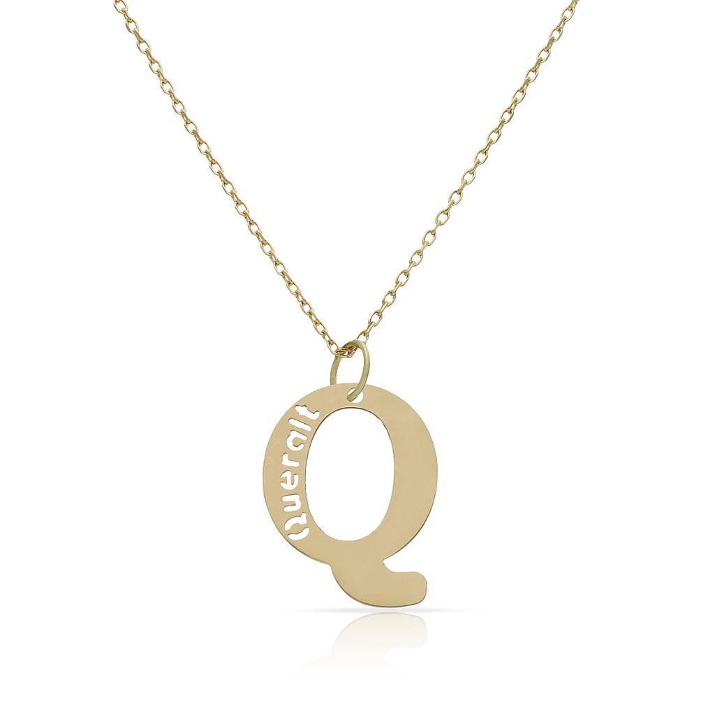 GARGANTILLA ORO 18KL LETRA + NOMBRE - Abecedario: q 