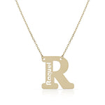 GARGANTILLA ORO 18KL LETRA + NOMBRE - Abecedario: r 