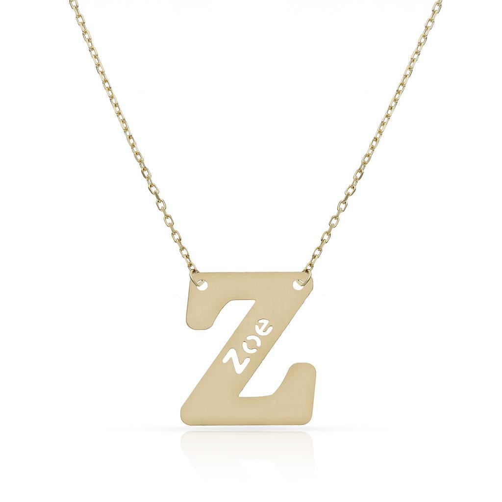 GARGANTILLA ORO 18KL LETRA + NOMBRE - Abecedario: z 