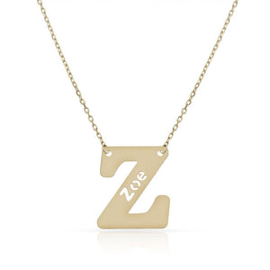 GARGANTILLA ORO 18KL LETRA + NOMBRE - Abecedario: z 