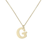 GARGANTILLA ORO 18KL LETRA RECTA - Abecedario: g 
