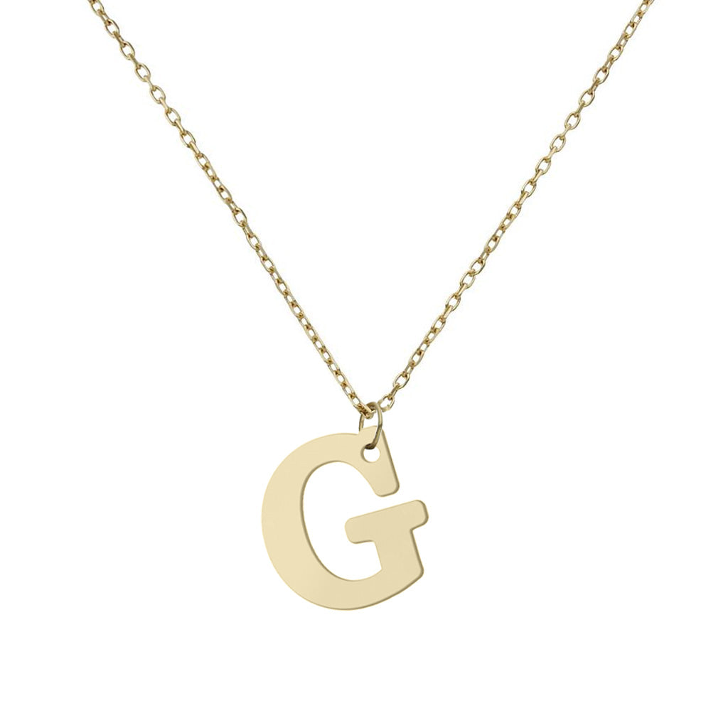 GARGANTILLA ORO 18KL LETRA RECTA - Abecedario: g 