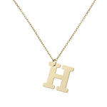 GARGANTILLA ORO 18KL LETRA RECTA - Abecedario: h 