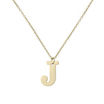GARGANTILLA ORO 18KL LETRA RECTA - Abecedario: j 