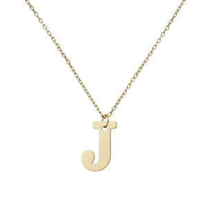 GARGANTILLA ORO 18KL LETRA RECTA - Abecedario: j 