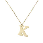 GARGANTILLA ORO 18KL LETRA RECTA - Abecedario: k 
