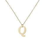 GARGANTILLA ORO 18KL LETRA RECTA - Abecedario: q 