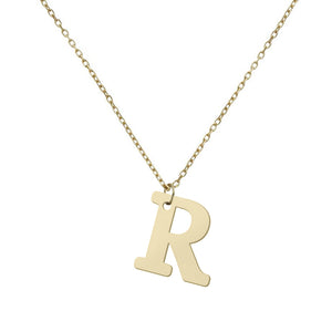 GARGANTILLA ORO 18KL LETRA RECTA - Abecedario: r 