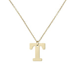 GARGANTILLA ORO 18KL LETRA RECTA - Abecedario: t 