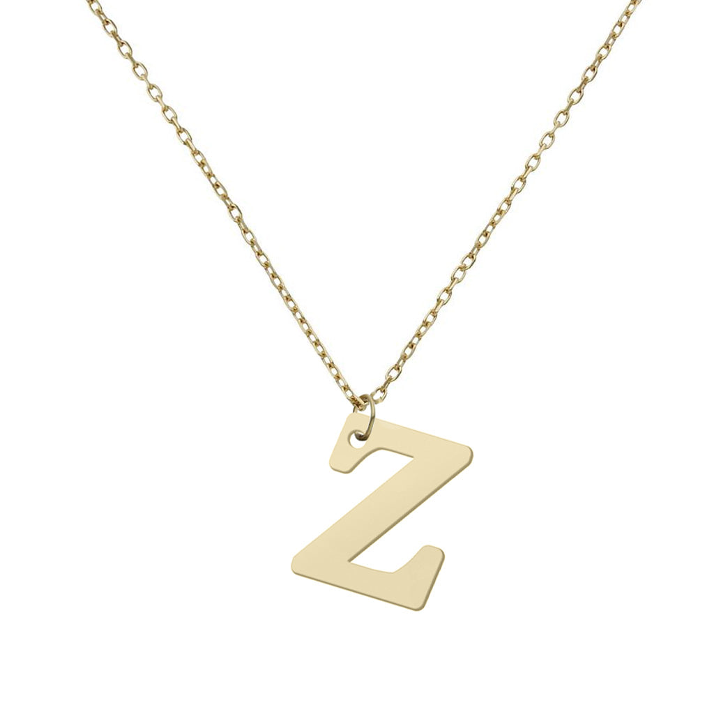GARGANTILLA ORO 18KL LETRA RECTA - Abecedario: z 
