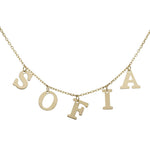 GARGANTILLA ORO 18KL NOMBRE LETRAS - Nombres: 7 Letras 