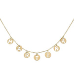 GARGANTILLA ORO 18KL NOMBRE MINI CHARMS - Nombres: 1 Letra 