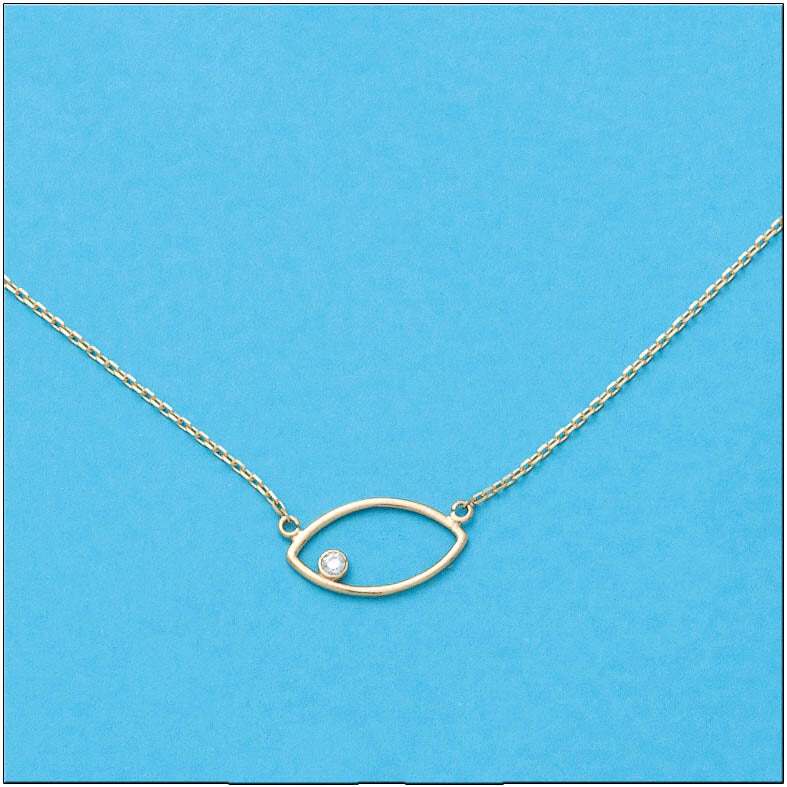 GARGANTILLA ORO 18KL OVAL CIRCONITA