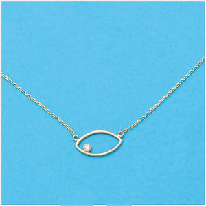 GARGANTILLA ORO 18KL OVAL CIRCONITA