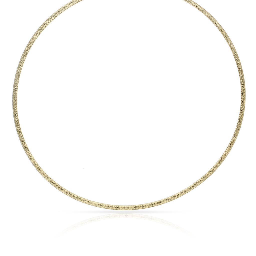 GARGANTILLA ORO 18KL TALLADA 3MM - Peso: 16.85 gr 