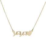 GARGANTILLA ORO 18KL YAYA + CORAZON