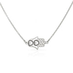 GARGANTILLA ORO BLANCO 18 KL MANO FATIMA