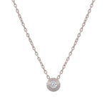GARGANTILLA ORO BLANCO 18KL CHATON - 5MM