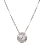 GARGANTILLA ORO BLANCO 18KL CHATON - 9MM