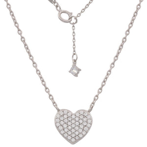 GARGANTILLA ORO BLANCO 18KL CORAZON
