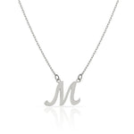 GARGANTILLA ORO BLANCO 18KL LETRA INGLESA - Abecedario: n 