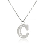 GARGANTILLA ORO BLANCO 18KL LETRA + NOMBRE - Abecedario: c 