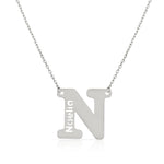 GARGANTILLA ORO BLANCO 18KL LETRA + NOMBRE - Abecedario: n 