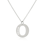 GARGANTILLA ORO BLANCO 18KL LETRA + NOMBRE - Abecedario: o 
