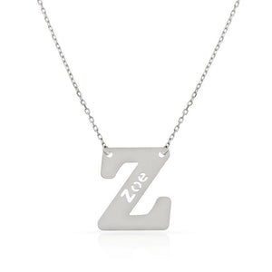 GARGANTILLA ORO BLANCO 18KL LETRA + NOMBRE - Abecedario: z 