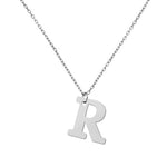 GARGANTILLA ORO BLANCO 18KL LETRA RECTA - Abecedario: r 
