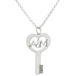 GARGANTILLA ORO BLANCO 18KL LLAVE INICIALES